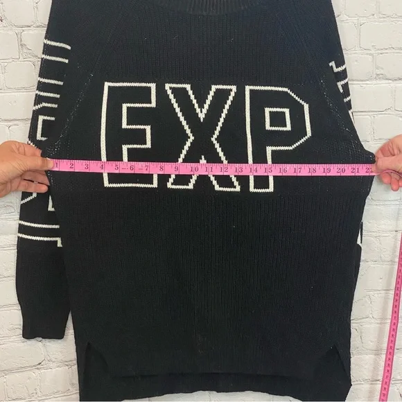 Express black and white logo sweater - Picture 6 of 7